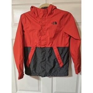 The NorthFace Kids Dryvent Zip Snow Jacket Red and Black Size M 10/12